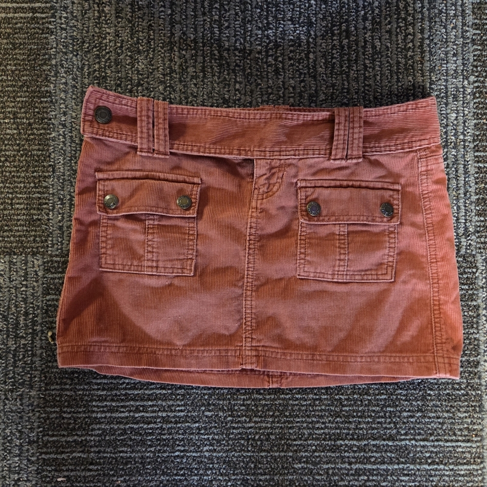 Abercrombie & Fitch Rust Corduroy Skirt